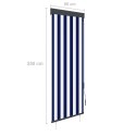 ROLETA ZEWNĘTRZNA 60X250CM NIEBIESKO-BIAŁA
