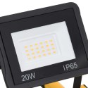 REFLEKTOR LED Z UCHWYTEM 2X20 W ZIMNE BIAŁE ŚWIATŁO