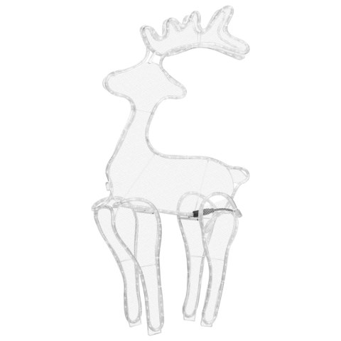 ŚWIĄTECZNA DEKORACJA RENIFER Z SIATKI 306 LED 60X24X89CM