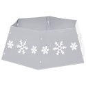 OSŁONA POD CHOINKĘ SREBRNO-BIAŁA Ø68X25CM