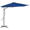 PARASOL OGRODOWY NA STALOWYM SŁUPKU NIEBIESKI 300X230CM