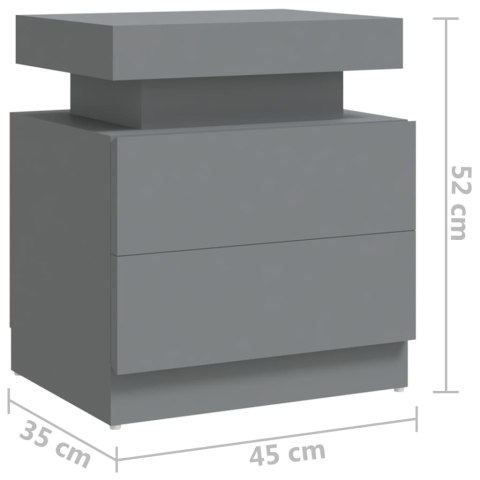 SZAFKA NOCNA SZARA 45X35X52CM
