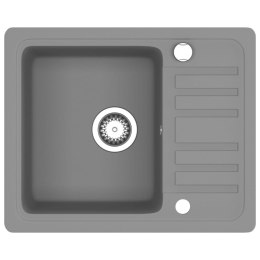 GRANITOWY ZLEWOZMYWAK JEDNOKOMOROWY SZARY
