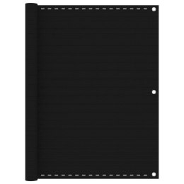 PARAWAN BALKONOWY CZARNY 120X500CM HDPE