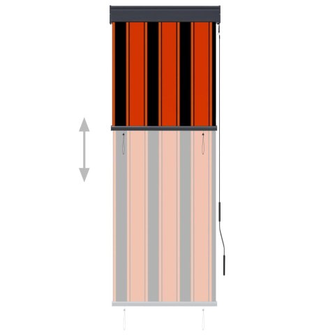 ROLETA ZEWNĘTRZNA 60X250CM POMARAŃCZOWO-BRĄZOWA