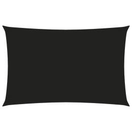 ŻAGIEL PRZECIWSŁONECZNY OGRODOWY WODOODPORNY MARKIZA TARAS PROSTOKĄT 2X5 M CZARNY