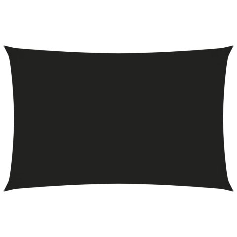 ŻAGIEL PRZECIWSŁONECZNY OGRODOWY WODOODPORNY MARKIZA TARAS PROSTOKĄT 2X5 M CZARNY