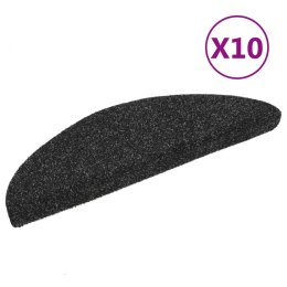 SAMOPRZYLEPNE NAKŁADKI NA SCHODY 10 SZT CZARNE 56X17X3CM