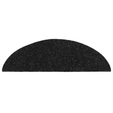 SAMOPRZYLEPNE NAKŁADKI NA SCHODY 10 SZT CZARNE 56X17X3CM