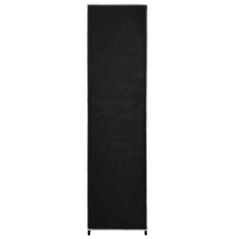 SZAFA Z 4 PRZEGRODAMI CZARNA 175X45X170CM