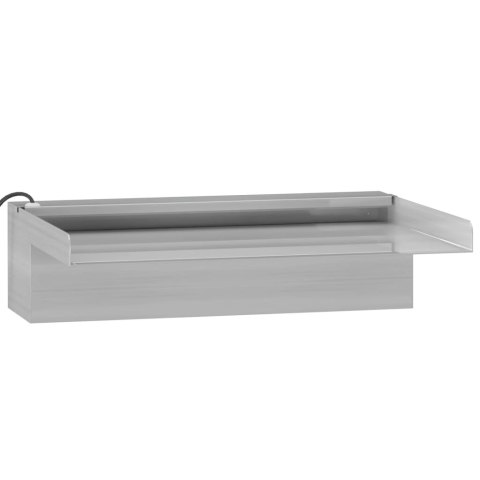 WYLEWKA DO WODOSPADU Z RGB LED STAL NIERDZEWNA 30CM