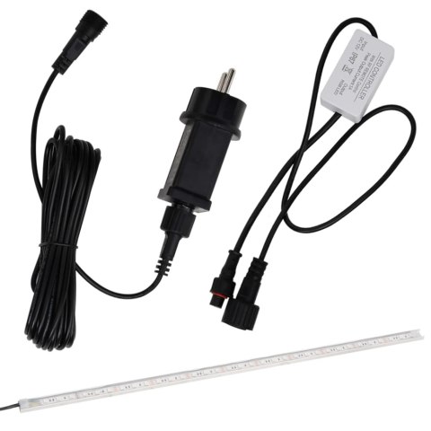 WYLEWKA DO WODOSPADU Z RGB LED STAL NIERDZEWNA 30CM