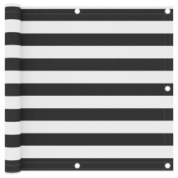 PARAWAN BALKONOWY ANTRACYTOWO-BIAŁY 90X500CM WODOODPORNY