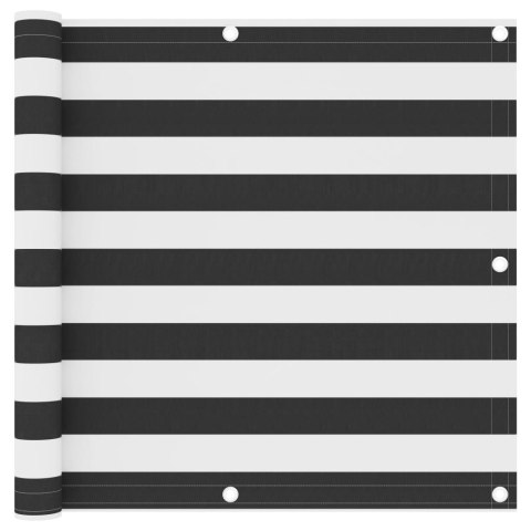 PARAWAN BALKONOWY ANTRACYTOWO-BIAŁY 90X500CM WODOODPORNY