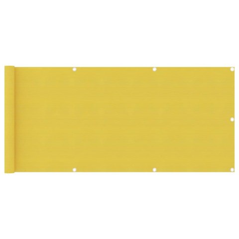 PARAWAN BALKONOWY ŻÓŁTY 75X400CM HDPE