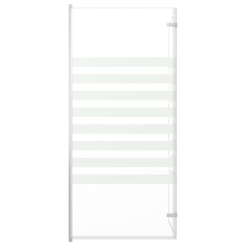 PARAWAN NA WANNĘ 120X140CM SZKŁO HARTOWANE W PASKI