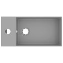 UMYWALKA Z OTWOREM PRZELEWOWYM CERAMIKA JASNOSZARA