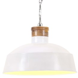 INDUSTRIALNA LAMPA WISZĄCA 58CM BIAŁA E27