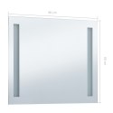 ŚCIENNE LUSTRO ŁAZIENKOWE Z LED 80X60CM