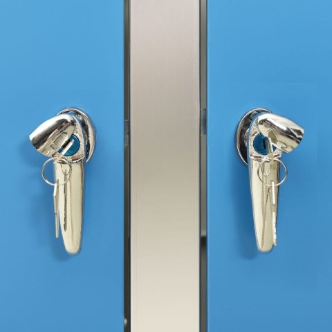 OSŁONA NA 2 KOSZE NA ŚMIECI 138X77,5X115,5CM STAL NIERDZEWNA