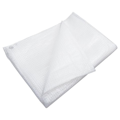 PLANDEKA PŁACHTA OCHRONNA LENO 140G/M² 8X10M BIAŁA