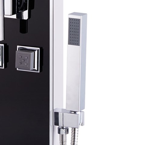 PANEL PRYSZNICOWY SZKŁO 18X42,1X120CM CZARNY