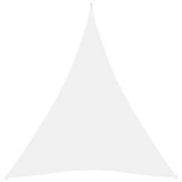 ŻAGIEL PRZECIWSŁONECZNY OGRODOWY WODOODPORNY MARKIZA TARAS TRÓJKĄT 5X6X6M BIAŁY