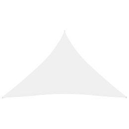 ŻAGIEL PRZECIWSŁONECZNY OGRODOWY WODOODPORNY MARKIZA TARAS TRÓJKĄT 5X6X6M BIAŁY