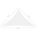 ŻAGIEL PRZECIWSŁONECZNY OGRODOWY WODOODPORNY MARKIZA TARAS TRÓJKĄTNY 5X5X6M BIAŁY