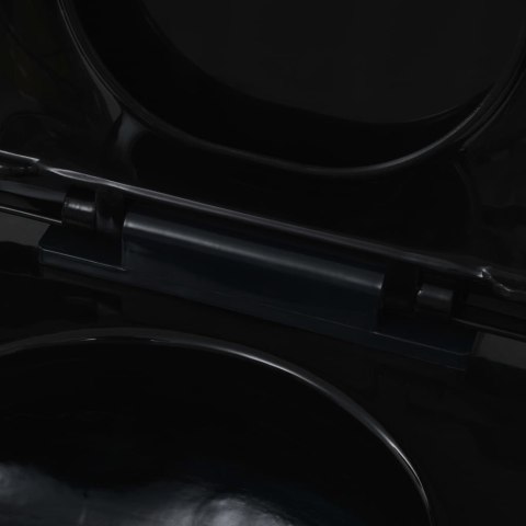 PODWIESZANA TOALETA CERAMICZNA ZE SPŁUCZKĄ PODTYNKOWĄ CZARNA