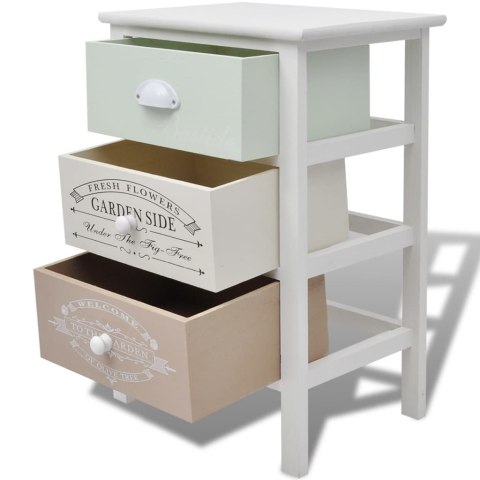 SZAFKA FRANCUSKA Z 3 SZUFLADAMI DREWNIANA