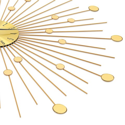 ZEGAR ŚCIENNY METAL 70CM ZŁOTY