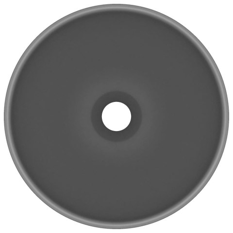 UMYWALKA ŁAZIENKOWA MATOWA CIEMNOSZARA 32,5X14CM OKRĄGŁA