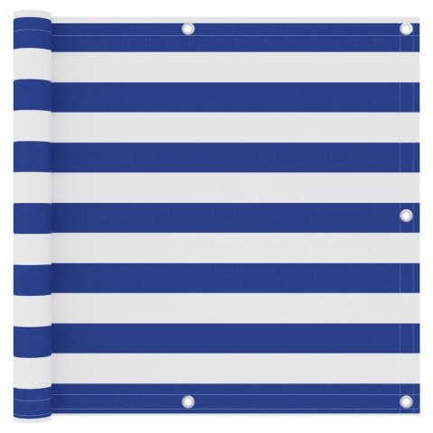 PARAWAN BALKONOWY BIAŁO-NIEBIESKI 90X300CM WODOODPORNY