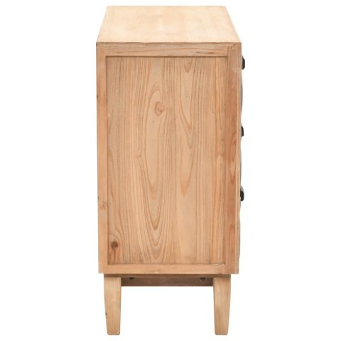 SZAFKA Z SZUFLADAMI DREWNO JODŁOWE 80X36X75CM