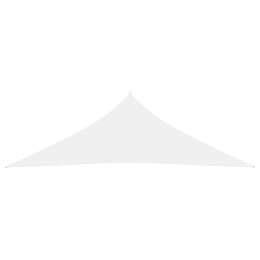 ŻAGIEL PRZECIWSŁONECZNY OGRODOWY WODOODPORNY MARKIZA TARAS TRÓJKĄT 4X4X5,8M BIAŁY