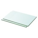 PÓŁKI 2 SZT PANEL Z PRZEZROCZYSTEGO SZKŁA 30X15CM