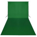 ZIELONE TŁO FOTOGRAFICZNE BAWEŁNIANE 600X300CM CHROMA KEY