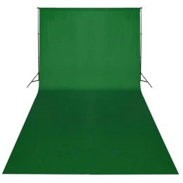 ZIELONE TŁO FOTOGRAFICZNE BAWEŁNIANE 600X300CM CHROMA KEY