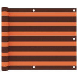 PARAWAN BALKONOWY POMARAŃCZ I BRĄZ 75X300CM WODOODPORNY