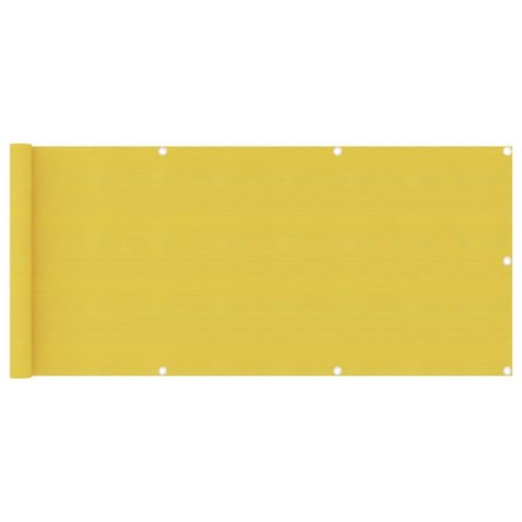 PARAWAN BALKONOWY ŻÓŁTY 75X500CM HDPE