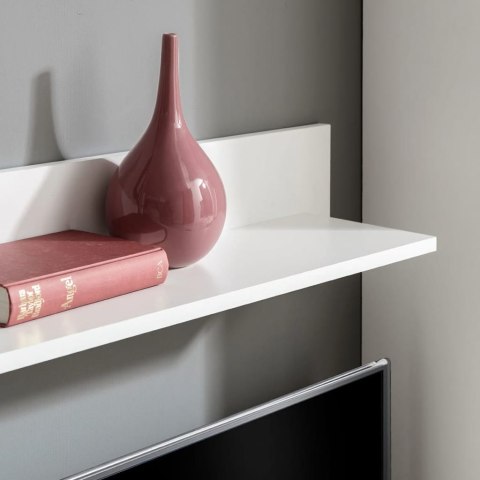 MEBLE DO SALONU Z SZAFKĄ POD TV I PODŚWIETLENIEM LED 5 ELEMENTÓW CZARNE