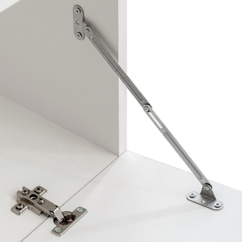 MEBLE DO SALONU Z SZAFKĄ POD TV I PODŚWIETLENIEM LED 5 ELEMENTÓW CZARNE