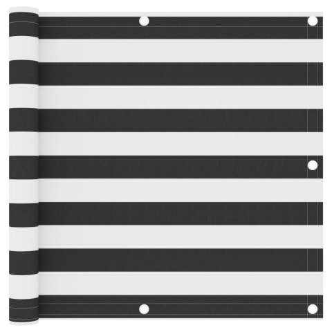 PARAWAN BALKONOWY ANTRACYTOWO-BIAŁY 90X300CM WODOODPORNY