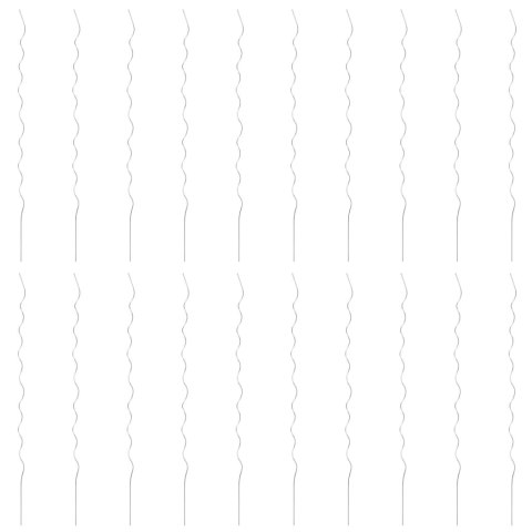 SPIRALNE PODPÓRKI DO ROŚLIN 20 SZT 170CM STAL GALWANIZOWANA