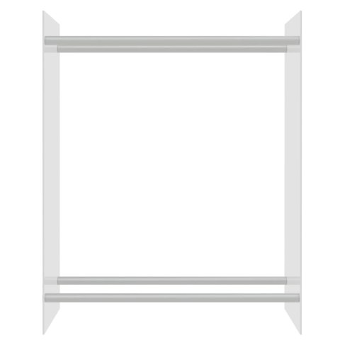 STOJAK NA DREWNO OPAŁOWE PRZEZROCZYSTY 80X35X100CM SZKŁO