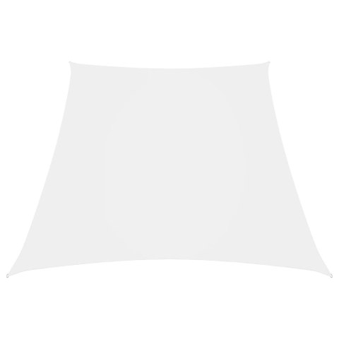 ŻAGIEL PRZECIWSŁONECZNY OGRODOWY WODOODPORNY MARKIZA TARAS TRAPEZ 3/5X4M BIAŁY