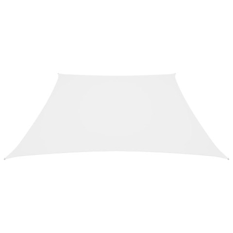 ŻAGIEL PRZECIWSŁONECZNY OGRODOWY WODOODPORNY MARKIZA TARAS TRAPEZ 3/5X4M BIAŁY