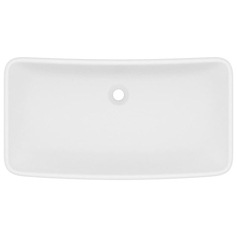 UMYWALKA PROSTOKĄTNA MATOWA BIEL 71X38CM CERAMICZNA