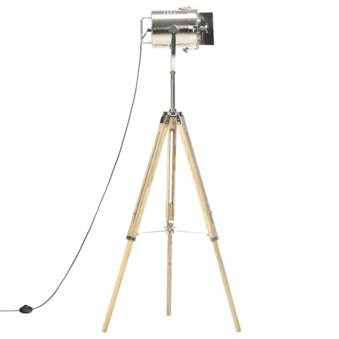 LAMPA PODŁOGOWA NA TRÓJNOGU DREWNO MANGO 140CM